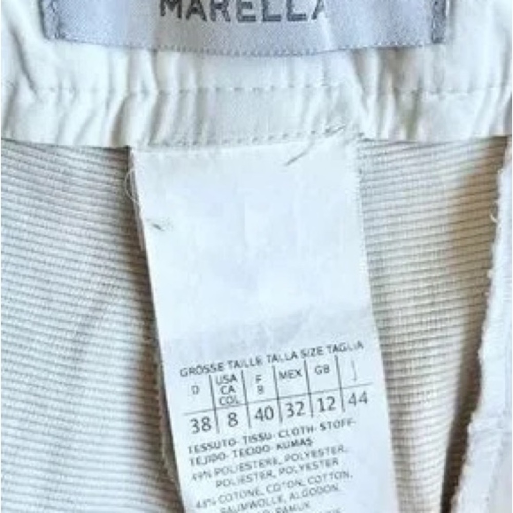 MARELLA Off-White Textured Trousers - Picture 4 of 7